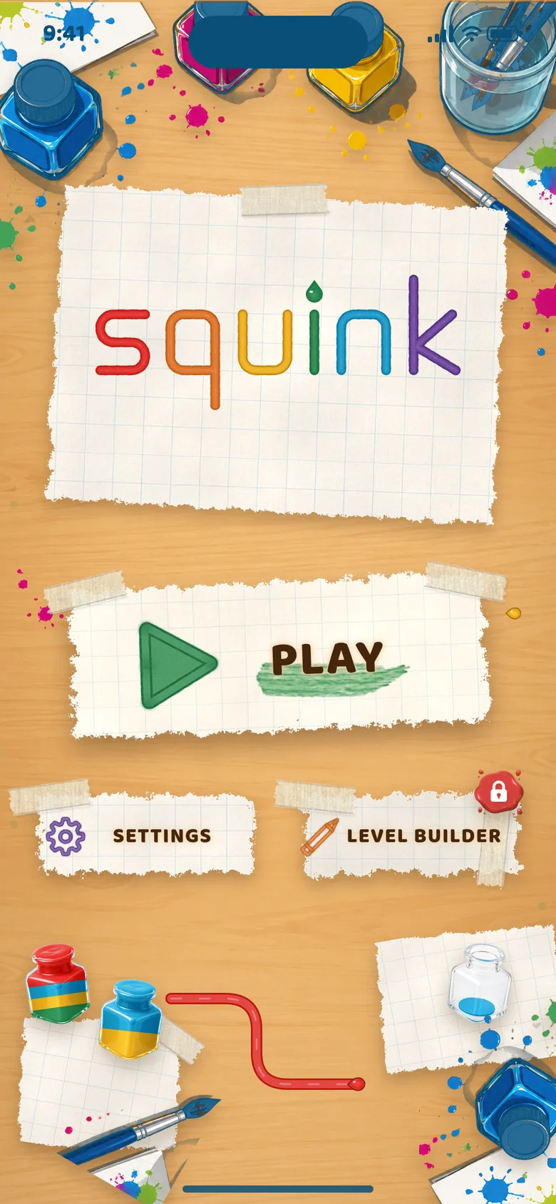 Squink title screen